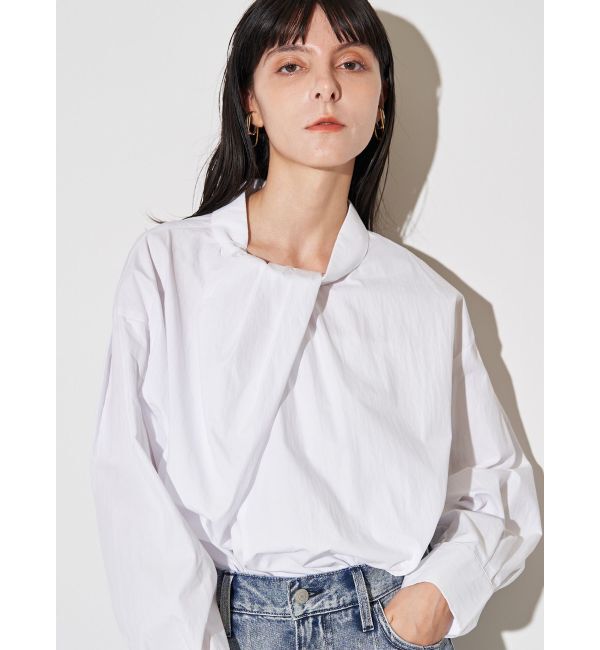 ELENDEEK「TWIST GATHER BL」|シャツ・ブラウス|
