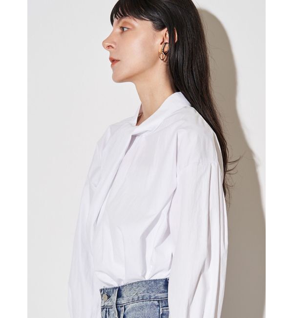 ELENDEEK「TWIST GATHER BL」|シャツ・ブラウス|