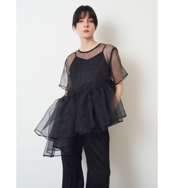 ELENDEEK「【yuumi&times;ELENDEEK】CAMI SET ASYMMETRY BL」|シャツ・ブラウス|