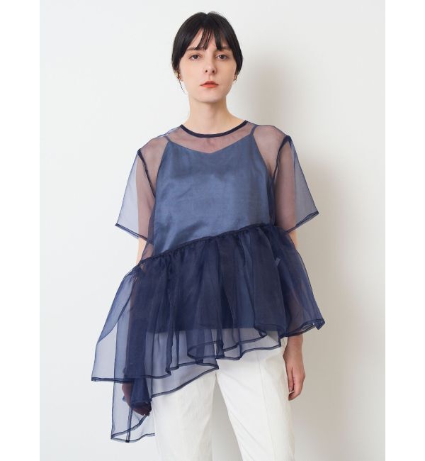 ELENDEEK「【yuumi&times;ELENDEEK】CAMI SET ASYMMETRY BL」|シャツ・ブラウス|