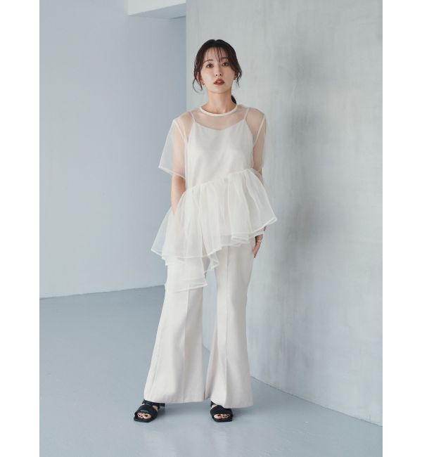 ELENDEEK「【yuumi&times;ELENDEEK】TUCK WIDE FLARE PT」|その他|