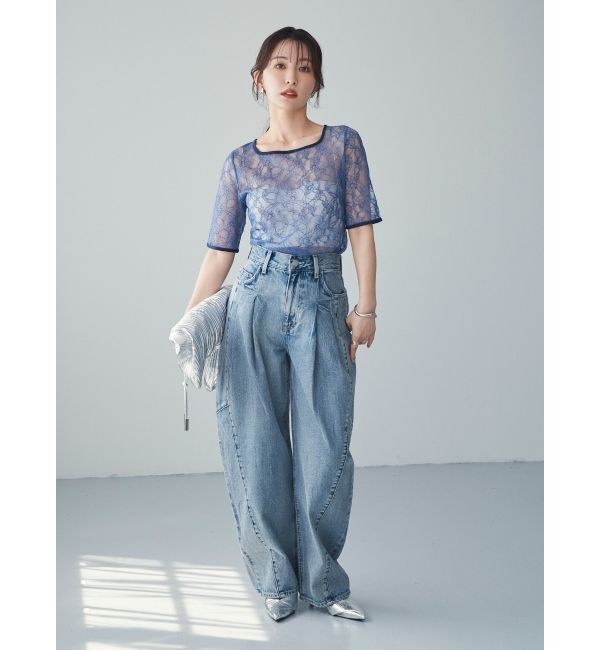 ELENDEEK「【yuumi&times;ELENDEEK】LACE TRIM CS」|Tシャツ・カットソー|