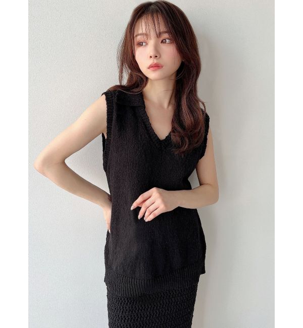 RESEXXY「ロングポロニット【セットアップ着用可能】」|ニット・セーター|