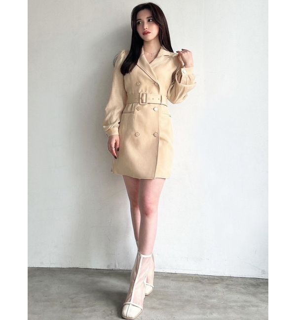 RESEXXY「スリーブシアージャケットワンピース」|ワンピース|