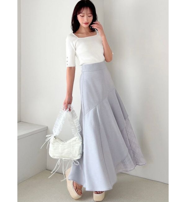 RESEXXY「シンプルスリーブニットトップス【ネイビーWEB限定カラー】」|ニット・セーター|