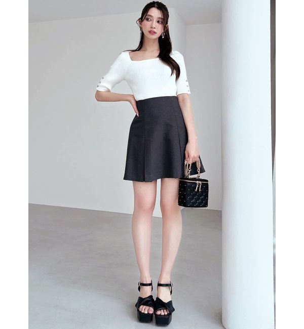 RESEXXY「シンプルスリーブニットトップス【ネイビーWEB限定カラー】」|ニット・セーター|