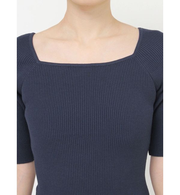 RESEXXY「シンプルスリーブニットトップス【ネイビーWEB限定カラー】」|ニット・セーター|