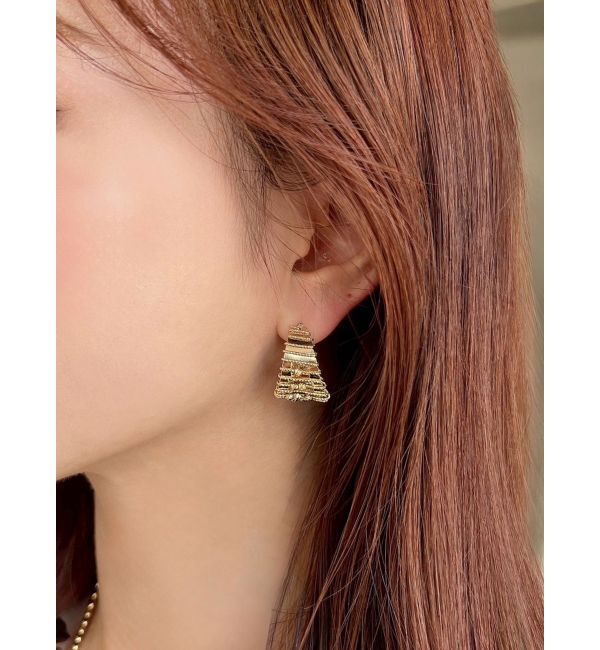 RESEXXY「メタルビーズフープピアス」|ピアス|ゴールド