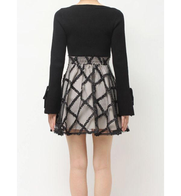 RESEXXY「ドッキングフレアミニニットワンピース【完売カラーは品番：1526103220で販売中】」|ワンピース|