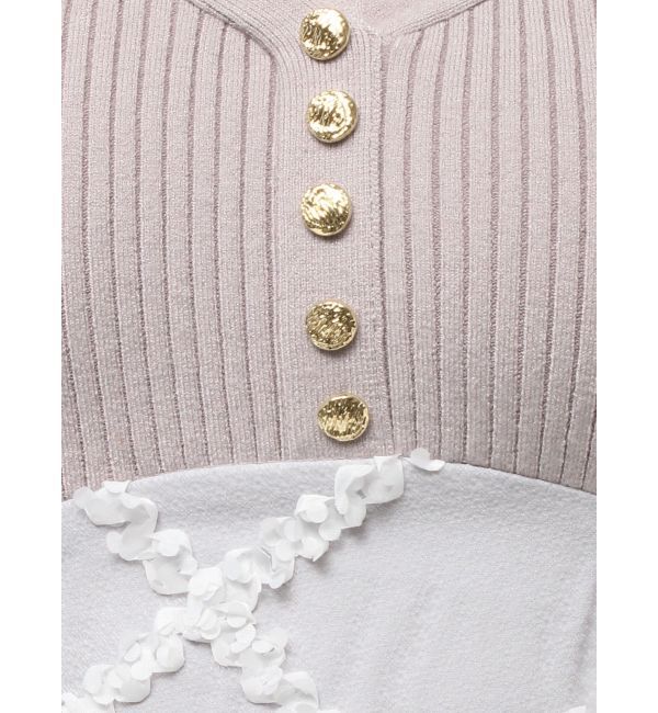 RESEXXY「ドッキングフレアミニニットワンピース【完売カラーは品番：1526103220で販売中】」|ワンピース|