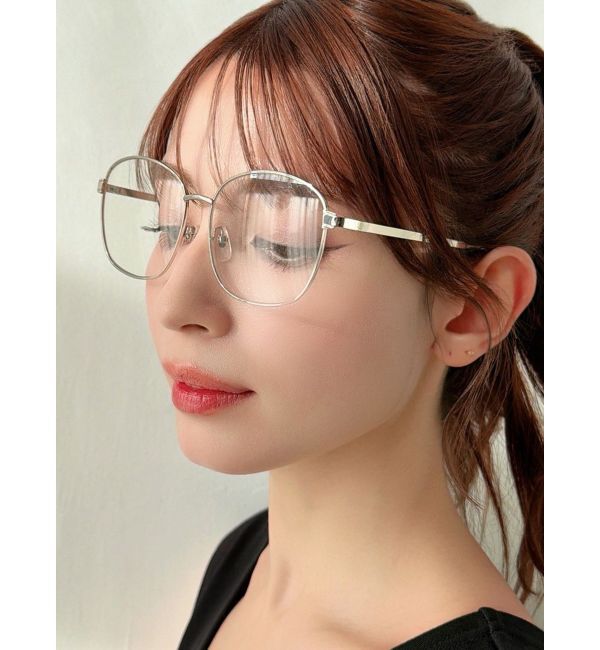 RESEXXY「ウェリントンクリアグラス」|メガネ|シルバー