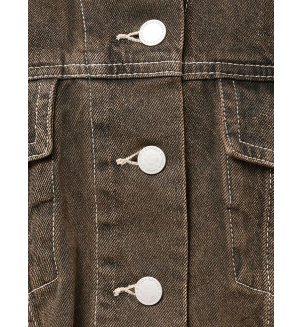 EMODA「ショートデニムブルゾン」|デニムジャケット|