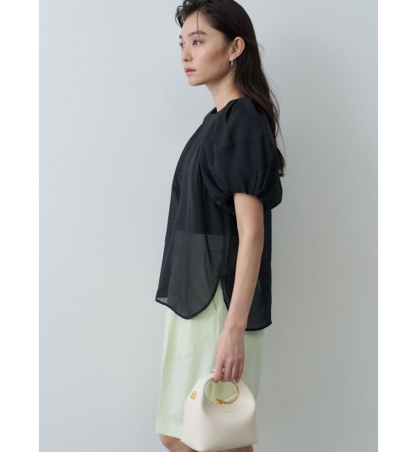 MERCURYDUO「【OUNNOUN】バルーンスリーブシアーブラウス」|シャツ・ブラウス|