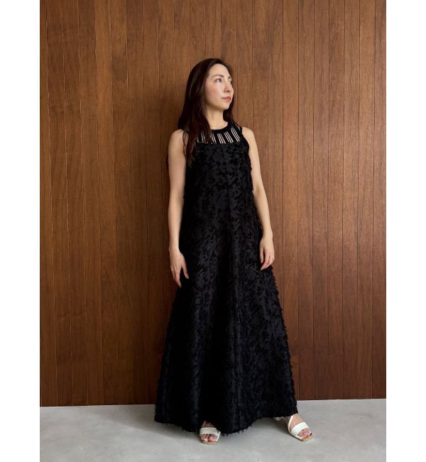 MERCURYDUO「【OUNNOUN】カットジャガードキャミワンピース」|ワンピース|