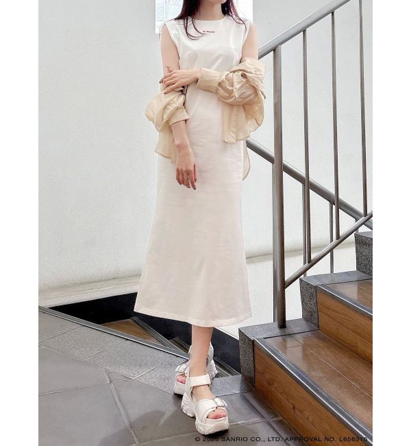 MERCURYDUO「【メロクロコラボ】マイメロディサイドカットアウトマーメイドワンピース」|ワンピース|