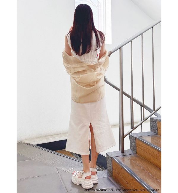 MERCURYDUO「【メロクロコラボ】マイメロディサイドカットアウトマーメイドワンピース」|ワンピース|