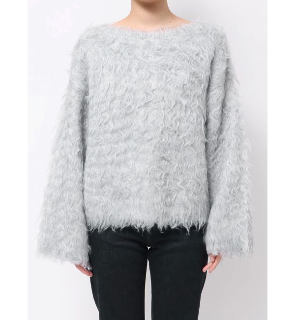 MERCURYDUO「【OUNNOUN】ロングシャギー2WAYオーバーサイズニット」|ニット・セーター|