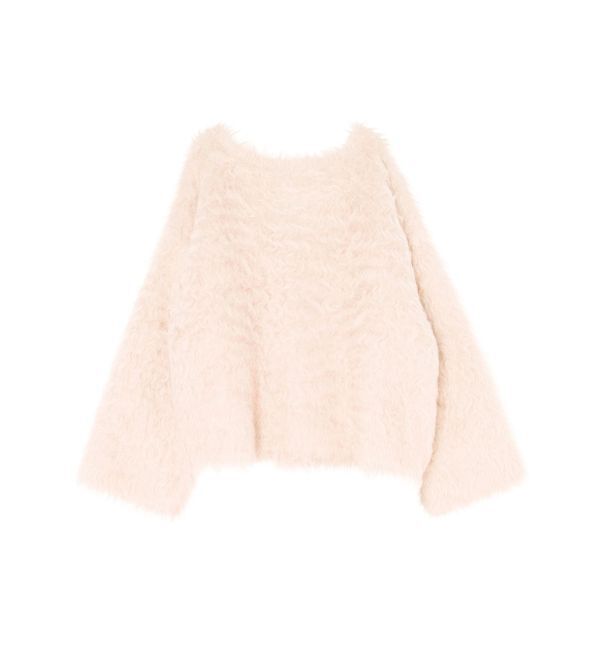 MERCURYDUO「【OUNNOUN】ロングシャギー2WAYオーバーサイズニット」|ニット・セーター|