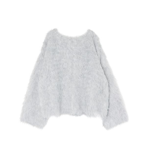 MERCURYDUO「【OUNNOUN】ロングシャギー2WAYオーバーサイズニット」|ニット・セーター|