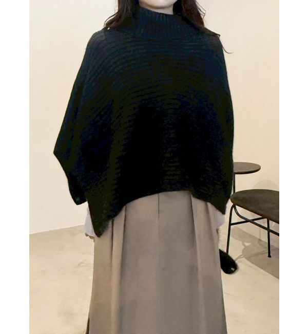 MERCURYDUO「【OUNNOUN】アシメケープストール」|ニット・セーター|