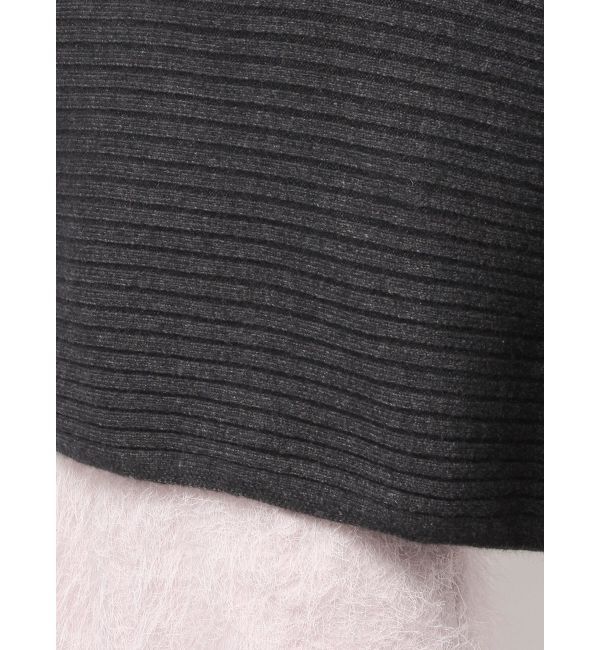 MERCURYDUO「【OUNNOUN】アシメケープストール」|ニット・セーター|