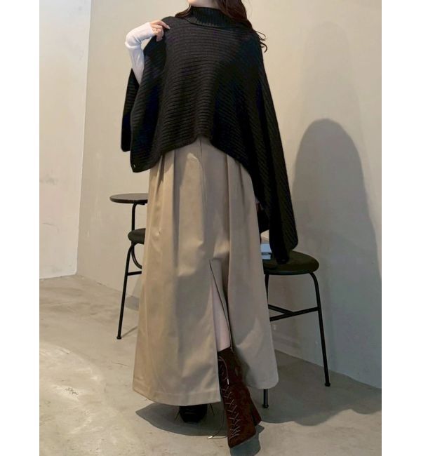 MERCURYDUO「【OUNNOUN】アシメケープストール」|ニット・セーター|