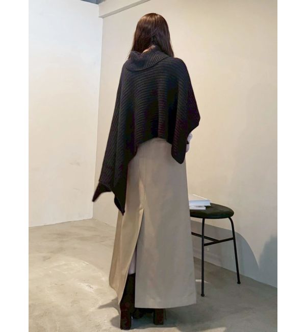 MERCURYDUO「【OUNNOUN】アシメケープストール」|ニット・セーター|