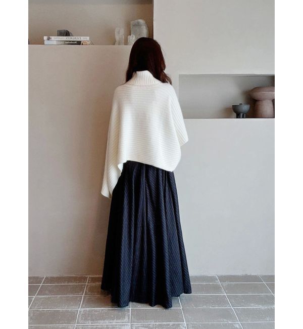 MERCURYDUO「【OUNNOUN】アシメケープストール」|ニット・セーター|