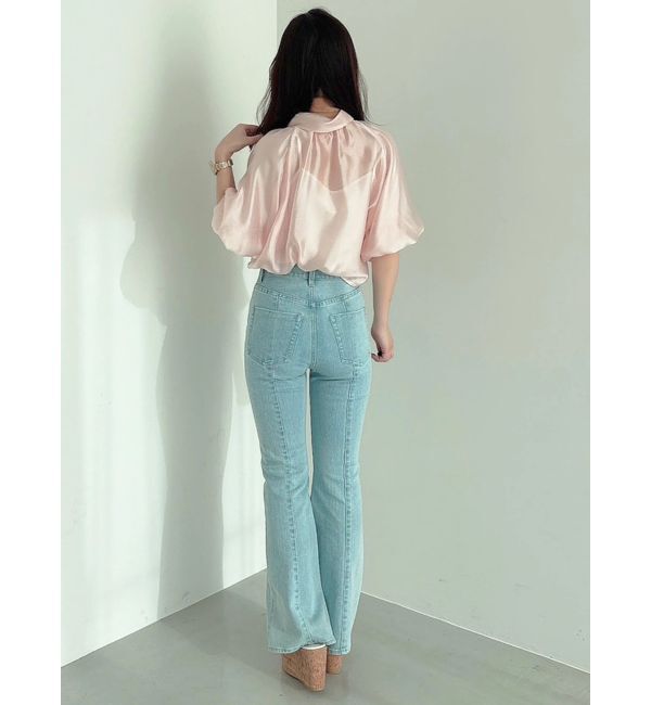 MERCURYDUO「ストレッチブーツカットデニムパンツ」|デニム|