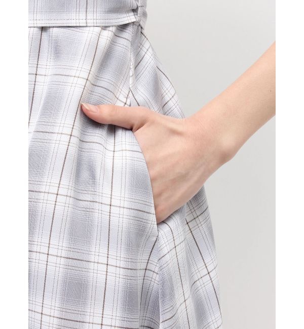 MERCURYDUO「バイカラートレンチフレアワンピース」|ワンピース|