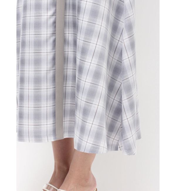 MERCURYDUO「バイカラートレンチフレアワンピース」|ワンピース|