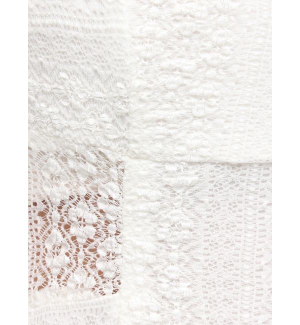 MERCURYDUO「カットレースブロッキングマーメイドワンピース」|ワンピース|