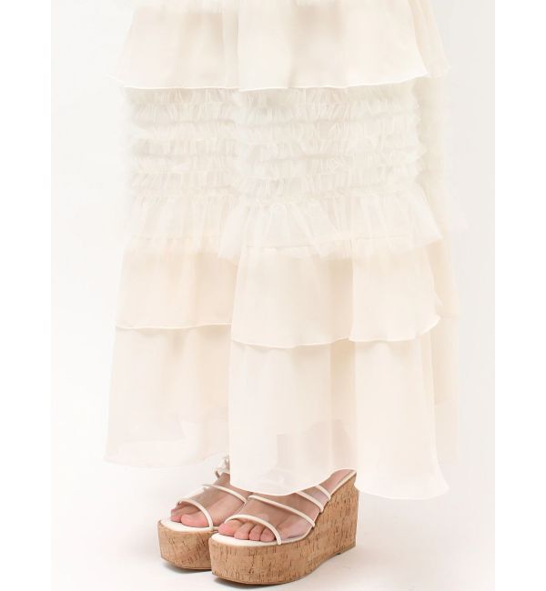 MERCURYDUO「ティアードボリュームスカート」|スカート|