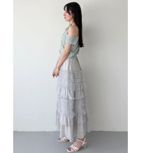 MERCURYDUO「ティアードボリュームスカート」|スカート|
