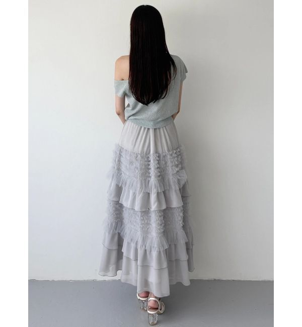 MERCURYDUO「ティアードボリュームスカート」|スカート|