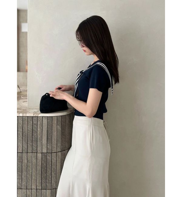 MERCURYDUO「セーラーカラーニット」|ニット・セーター|