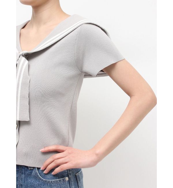 MERCURYDUO「セーラーカラーニット」|ニット・セーター|