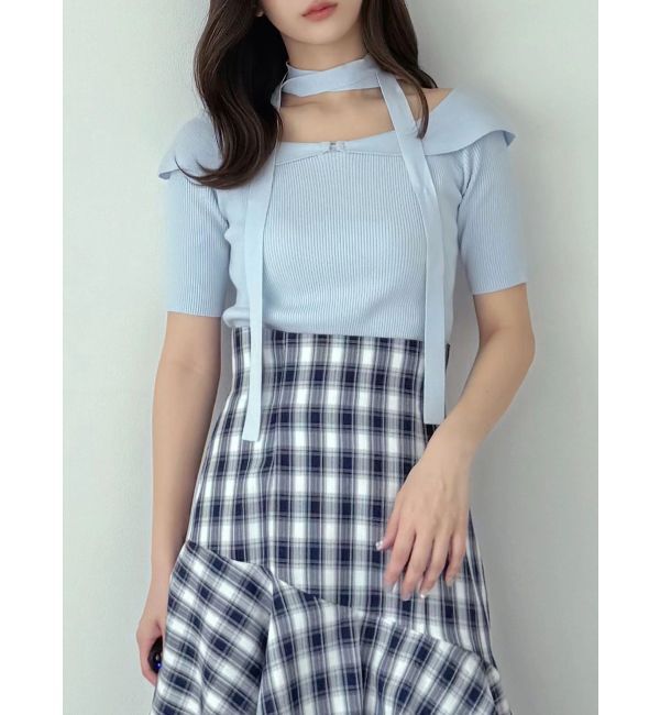 MERCURYDUO「2wayチョーカーネックニット」|ニット・セーター|