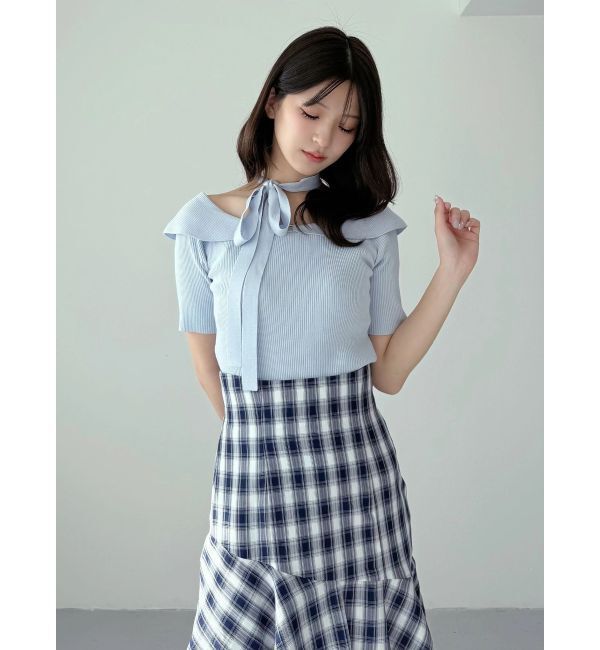 MERCURYDUO「2wayチョーカーネックニット」|ニット・セーター|