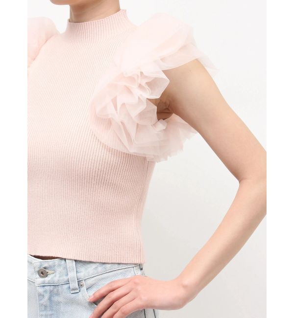MERCURYDUO「ボリュームチュールフリルニット」|ニット・セーター|