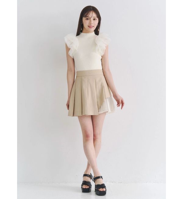 MERCURYDUO「ボリュームチュールフリルニット」|ニット・セーター|