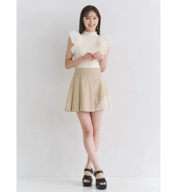 MERCURYDUO「ボリュームチュールフリルニット」|ニット・セーター|