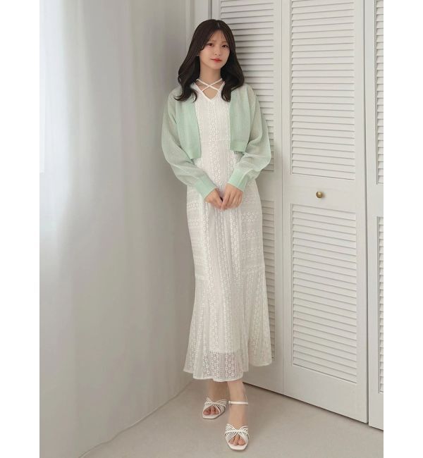 MERCURYDUO「シアーボレロカーディガン」|カーディガン|