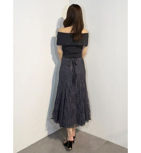 MERCURYDUO「裾チュールレースマーメイドスカート」|スカート|