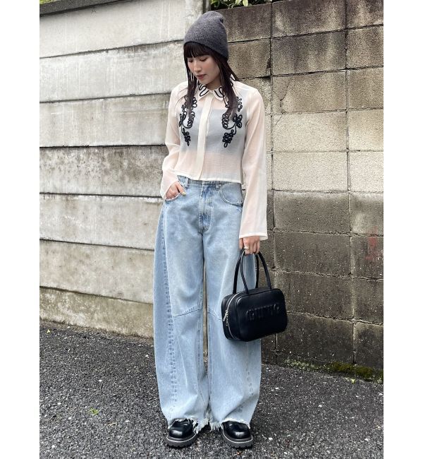 MURUA「コクーンワイドデニム」|デニム|