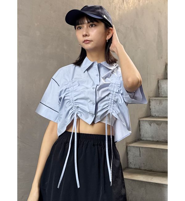 MURUA「バイカラーシャーリングシャツ」|シャツ・ブラウス|