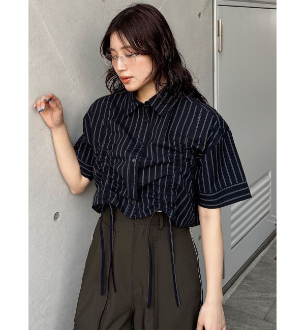 MURUA「バイカラーシャーリングシャツ」|シャツ・ブラウス|