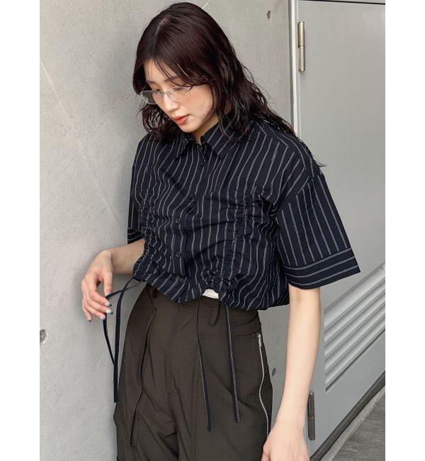 MURUA「バイカラーシャーリングシャツ」|シャツ・ブラウス|