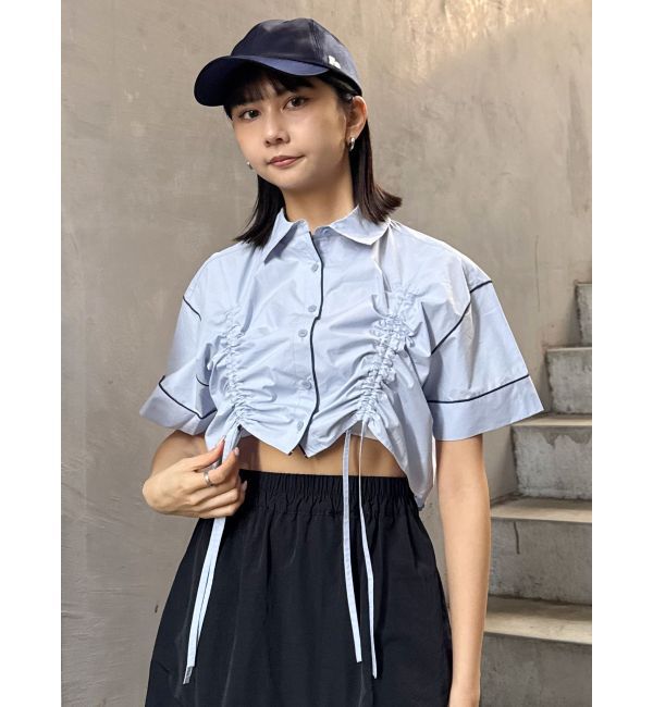 MURUA「バイカラーシャーリングシャツ」|シャツ・ブラウス|