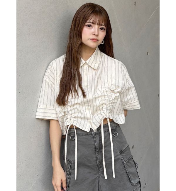 MURUA「バイカラーシャーリングシャツ」|シャツ・ブラウス|